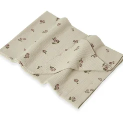 Prune Green Rib Jersey Blanket