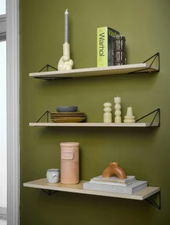 Pythagoras Shelf 80 cm, Oak