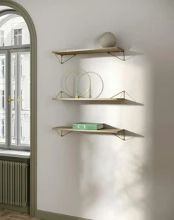 Pythagoras Shelf 80 cm, Oak