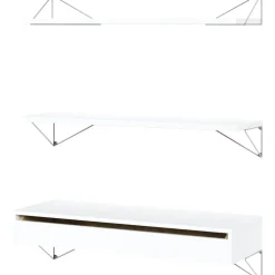 Pythagoras Shelf Set With Drawer L, White