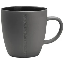 Quote Mug "I Det Enkla" Dark Grey