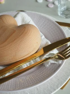 Raw Cutlery Set 60 Pieces, Gold