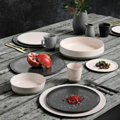 Raw Deep Plate 19,4 cm, Metallic Brown