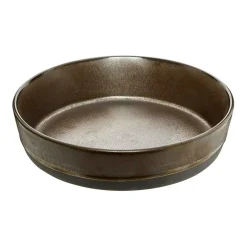 Raw Deep Plate 19,4 cm, Metallic Brown