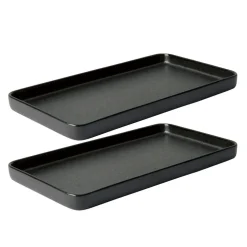 Raw Dishes Titanium Black, 2-pack