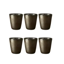 Raw Double Wall Mugs 25 cl 6-pack, Northern Green
