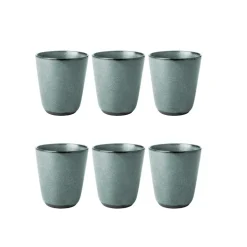Raw Double Wall Mugs 25 cl 6-pack, Northern Green