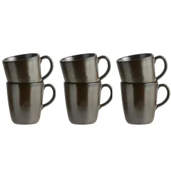 Raw Mugs with handle 35 cl 6-pack, Northern Green