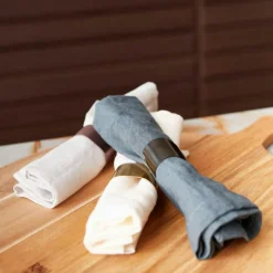 Raw Napkin Ring 4-pack, Gold