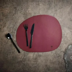 Raw Organic Placemat 33,5x41 cm, Red