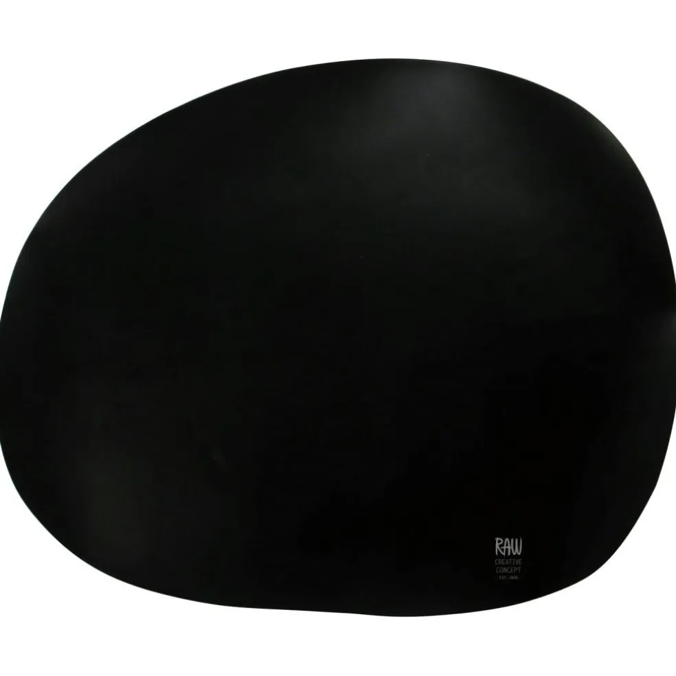 Raw Organic Table Mat 35x41 cm, Black