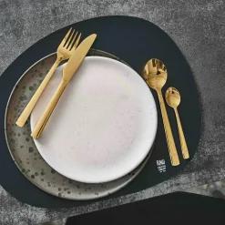 Raw Organic Table Mat 35x41 cm, Black