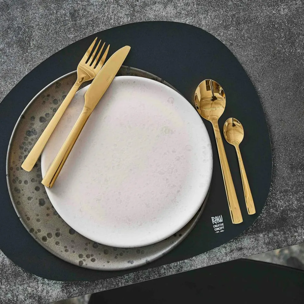 Raw Organic Table Mat 35x41 cm, Black