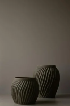 Raw Pot H19 cm, Sandy Dust