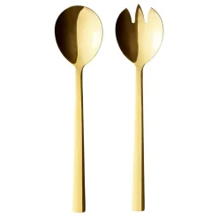 Raw Salad Servers, Gold