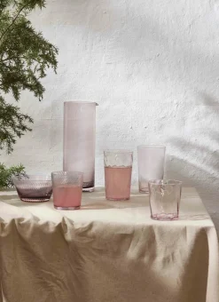 RAW Unique Swirl Glass Low 30 cl, Pink