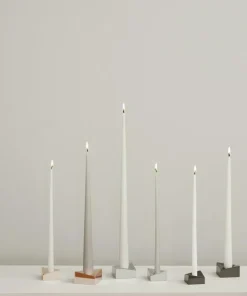 Reflect Candle Holder Small, Brushed Chrome