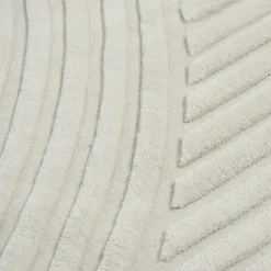 Relevo Wool Rug Off-white, 170x240 cm
