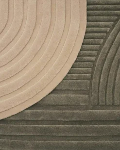 Relevo Wool Rug Off-white, 170x240 cm