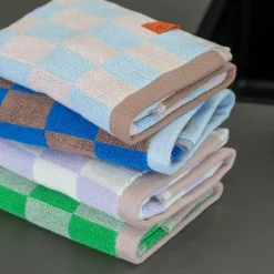 Retro Towel 50x90 cm, Cobalt-blue