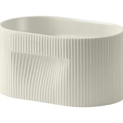 Ridge Planter 13 cm, Off-white