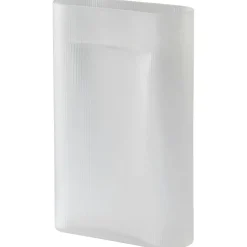 Ridge Vase Frosted Glass 16,5 cm, Taupe