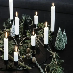 Ring Candle Stand S, Black