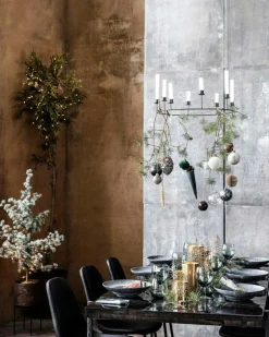 Ring Candle Stand S, Black