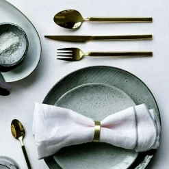 Ring Napkin Ring 6 Pcs, Matte Brass