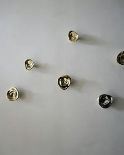 Ripple Knob Wall Hook 8 cm, Silver