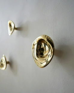 Ripple Knob Wall Hook 9 cm, Silver