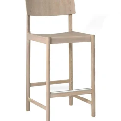 Rod Bar Stool 65 cm, Black Stained Ash