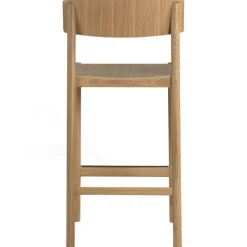 Rod Bar Stool 65 cm, Black Stained Ash