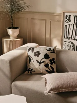 Rosita Cushion Cover 50x50 cm, Black