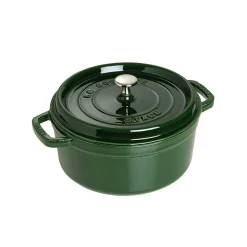 Round Cocotte in Cast Iron 6,7 L, Basil Green