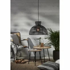 Runde Lampshade Black, 200 mm