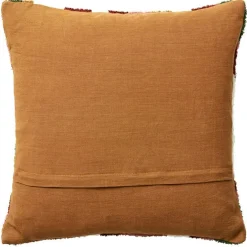 Sagar Cushion Cover Bouclé 50x50 cm, Cognac/Masala Yellow