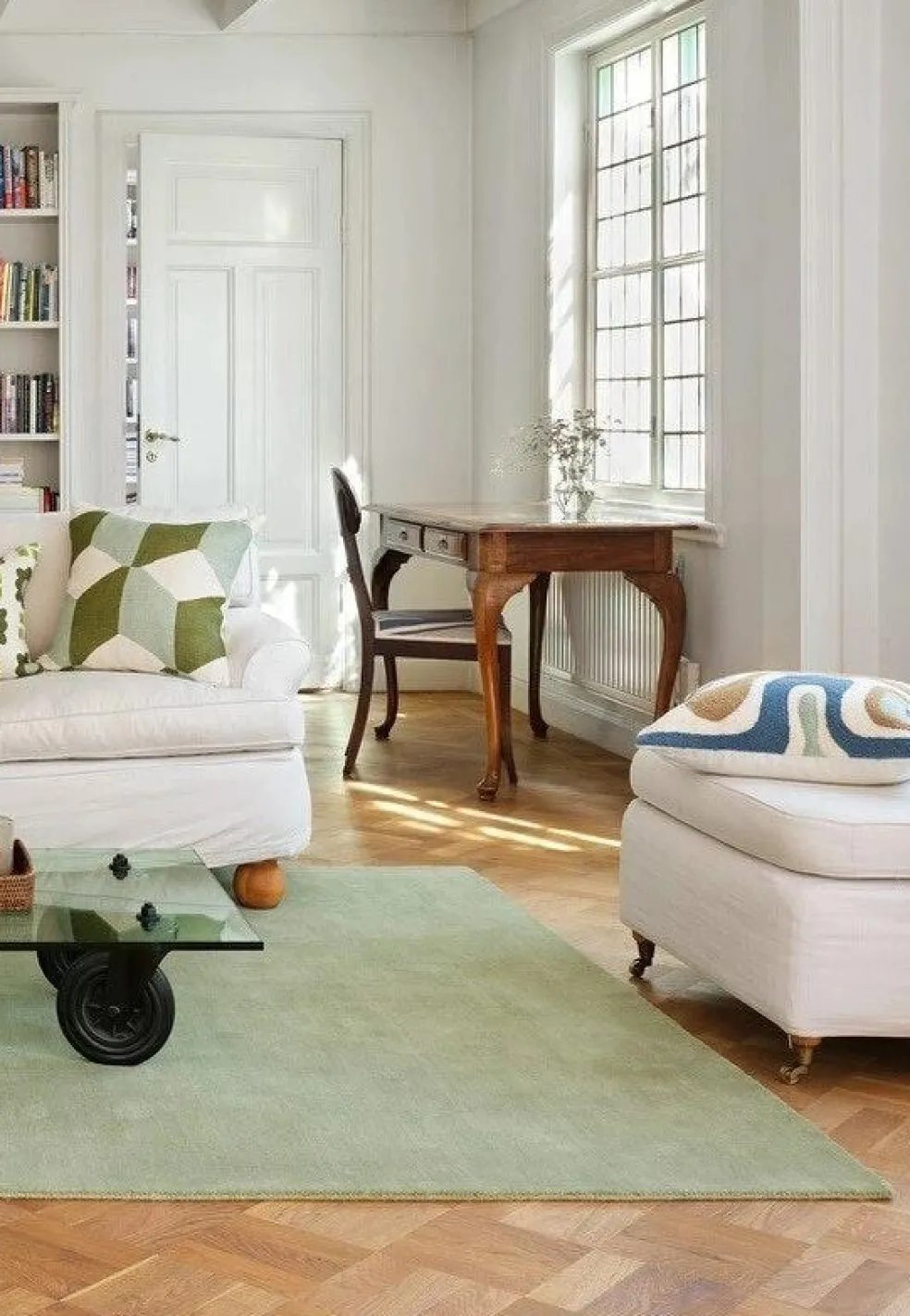 Sana Wool Rug 200x300 cm, Sage