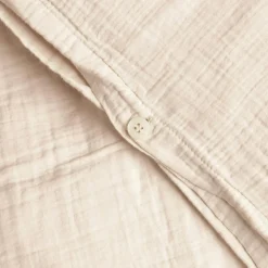 Sand Duvet Cover Double Muslin, 260x240 cm