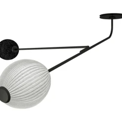 Satellite Wall/Ceiling Lamp, Soft Black
