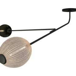 Satellite Wall/Ceiling Lamp, Soft Black