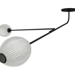 Satellite Wall/Ceiling Lamp, Soft Black
