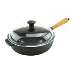 Sauté Pan With Lid 25 cm, Handle In Beech