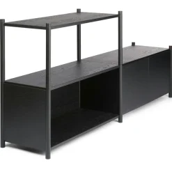 Sceene Bookcase D, Black Oak