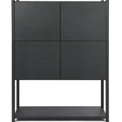 Sceene Bookcase E, Black Oak