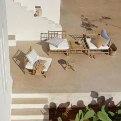 Seat Cushion For Modular Sofa, White