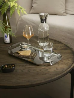 Serving Tray 25x43 cm, Polished Steel