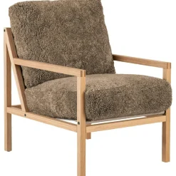 Seventy Five Wood Armchair, Oak / Sheepskin Scandinavian Grey