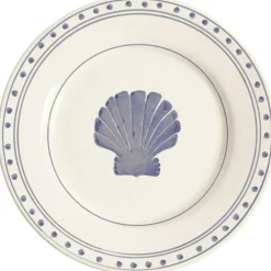 Shell Plate 28 cm, Blue