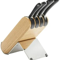 Signature Q Knife Block With 4 Knives, Ash